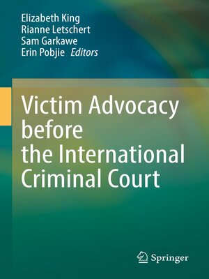 cover image of Victim Advocacy before the International Criminal Court